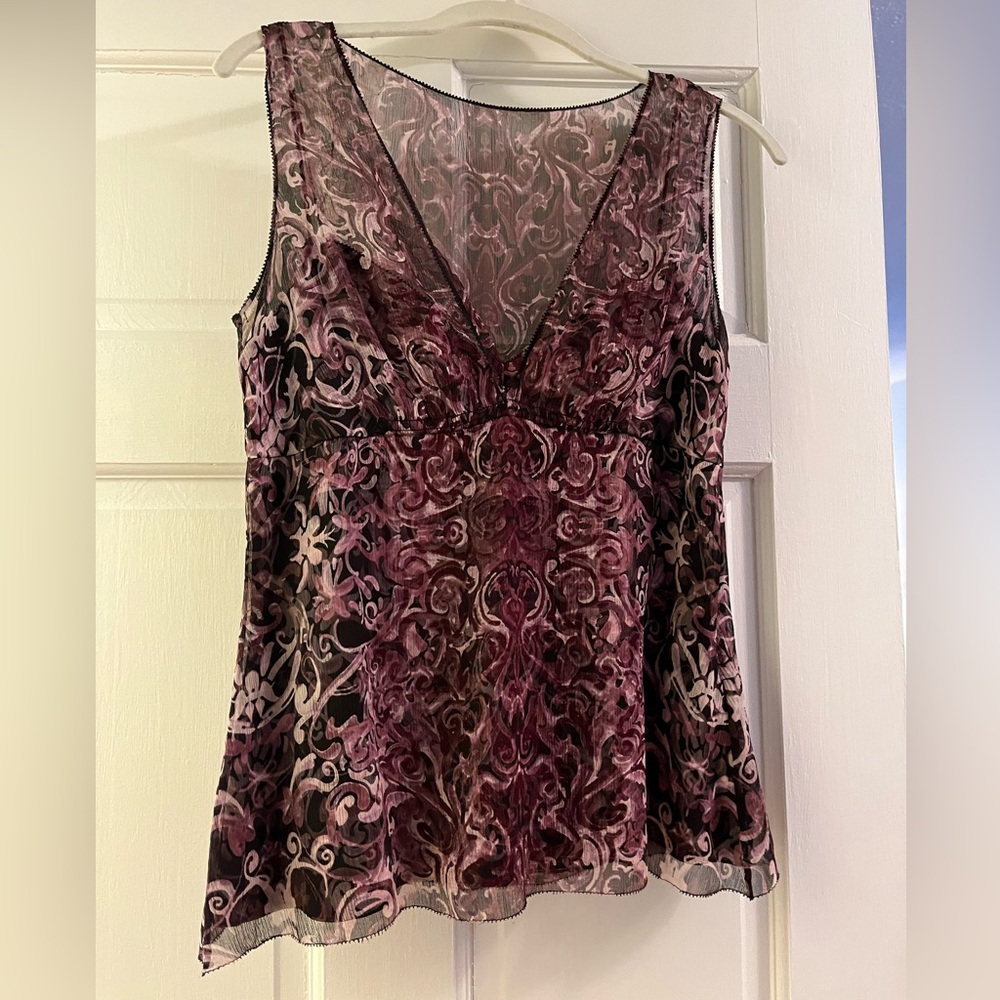 Vintage Y2K Elie Tahari Silk Sleeveless Camisole